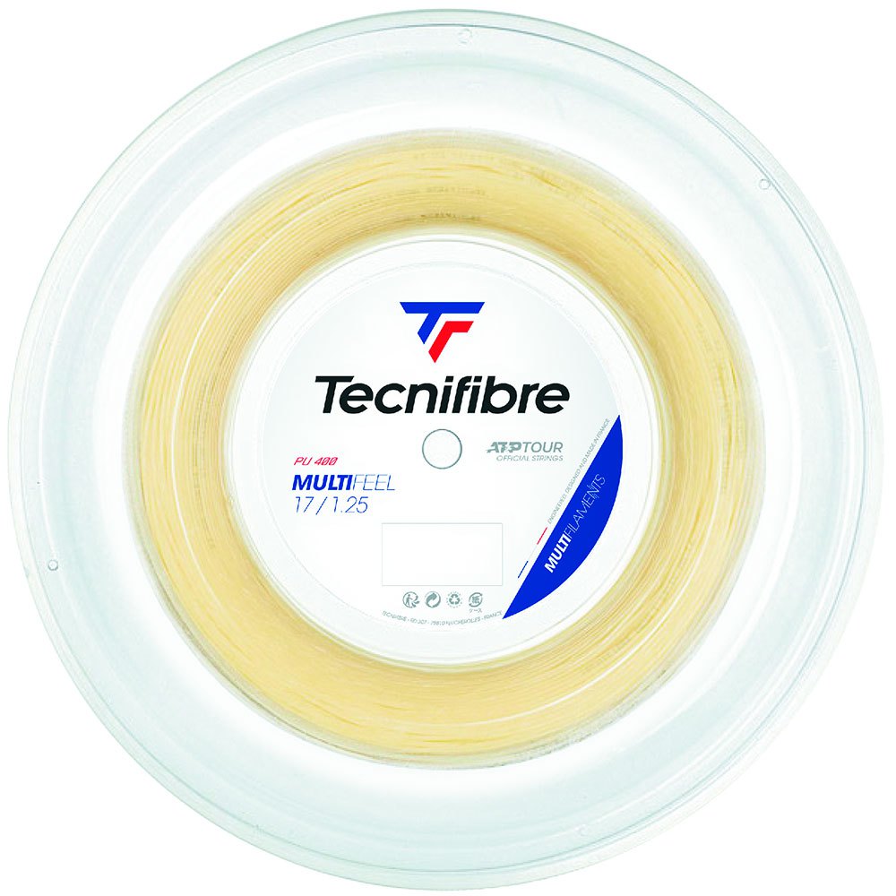 Tecnifibre Corde De Bobine De Tennis Multifeel 200 M 1.35 mm Natural