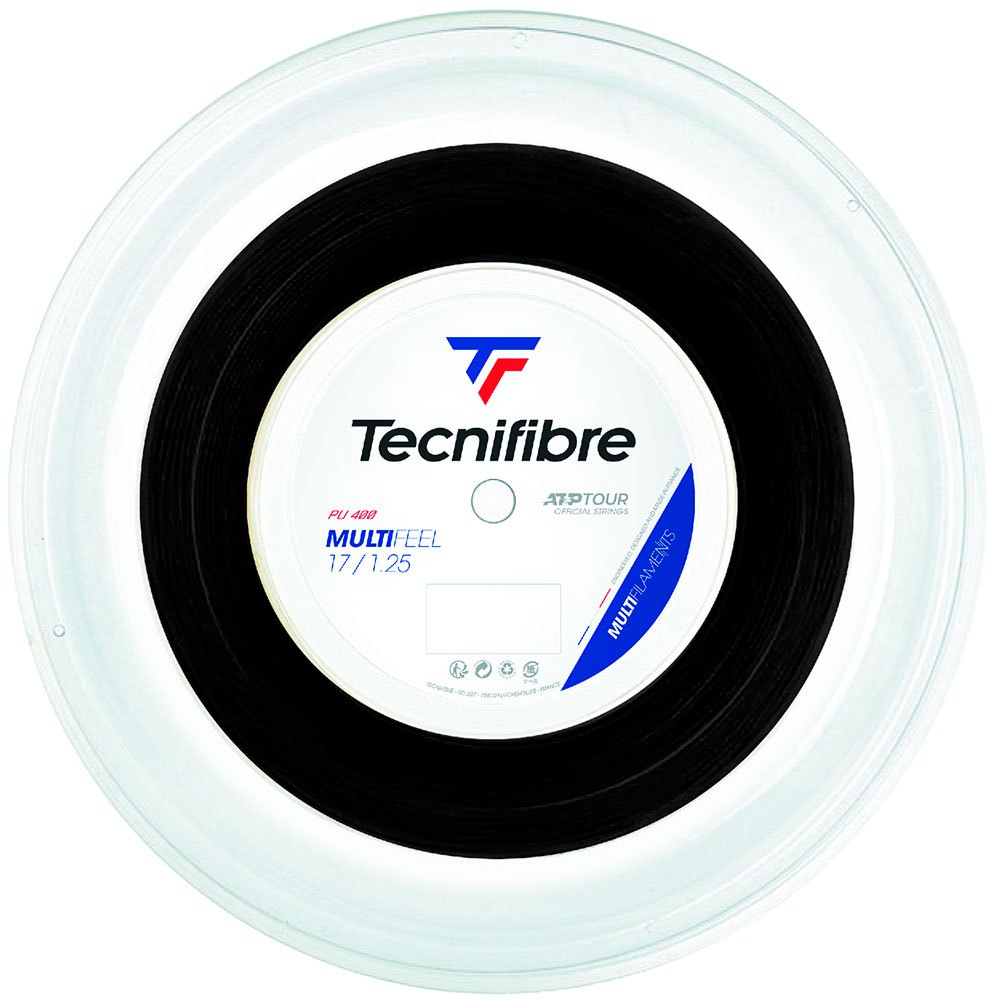 Tecnifibre Corde De Bobine De Tennis Multifeel 200 M 1.25 mm Black