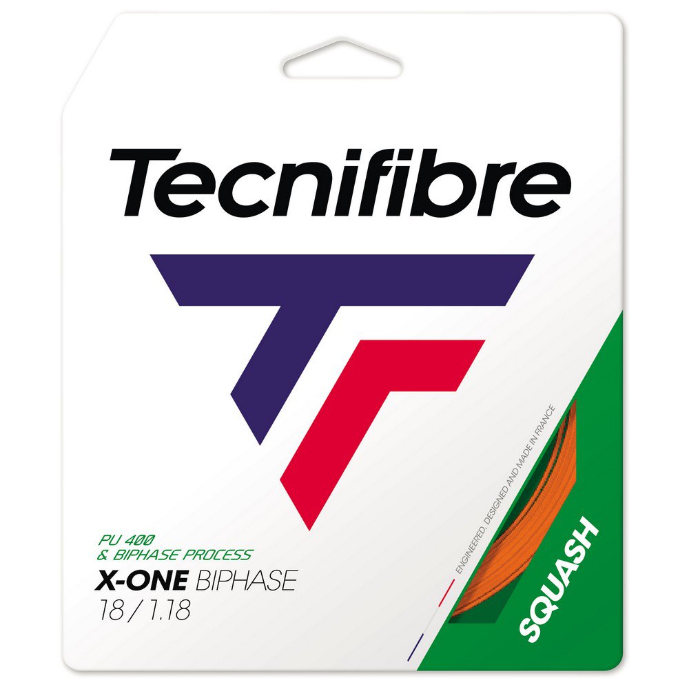 Tecnifibre X-one Biphase 9.7 M Squash Single String Orange 1.18 mm