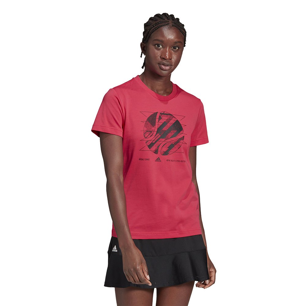 Adidas Us Open Short Sleeve T-shirt Rouge L