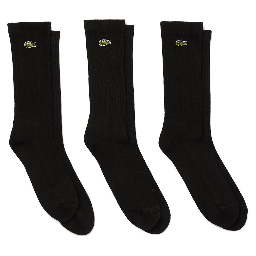 Lacoste Sport Ribbed Cotton Blend Socks Noir EU 36-40 Homme