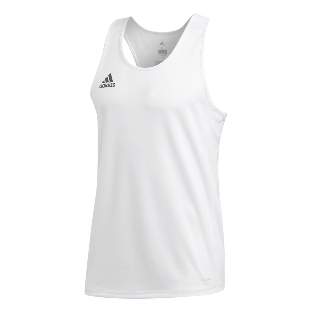 Adidas Badminton Team 19 Sleeveless T-shirt Blanc XL