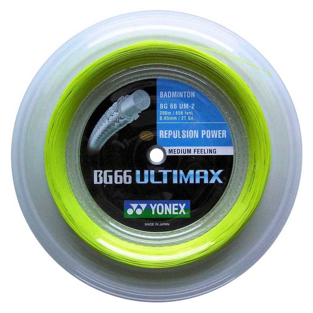 Yonex Bg 66 Ultimax 200 M Badminton Reel String Clair 0.65 mm