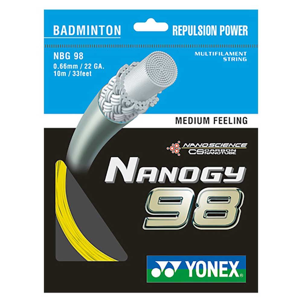 Yonex Nanogy 98 200 M Badminton Reel String Argenté 0.66 mm