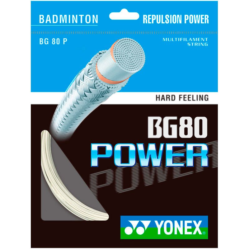 Yonex Bg 80 Power 200 M Badminton Reel String Blanc 0.68 mm