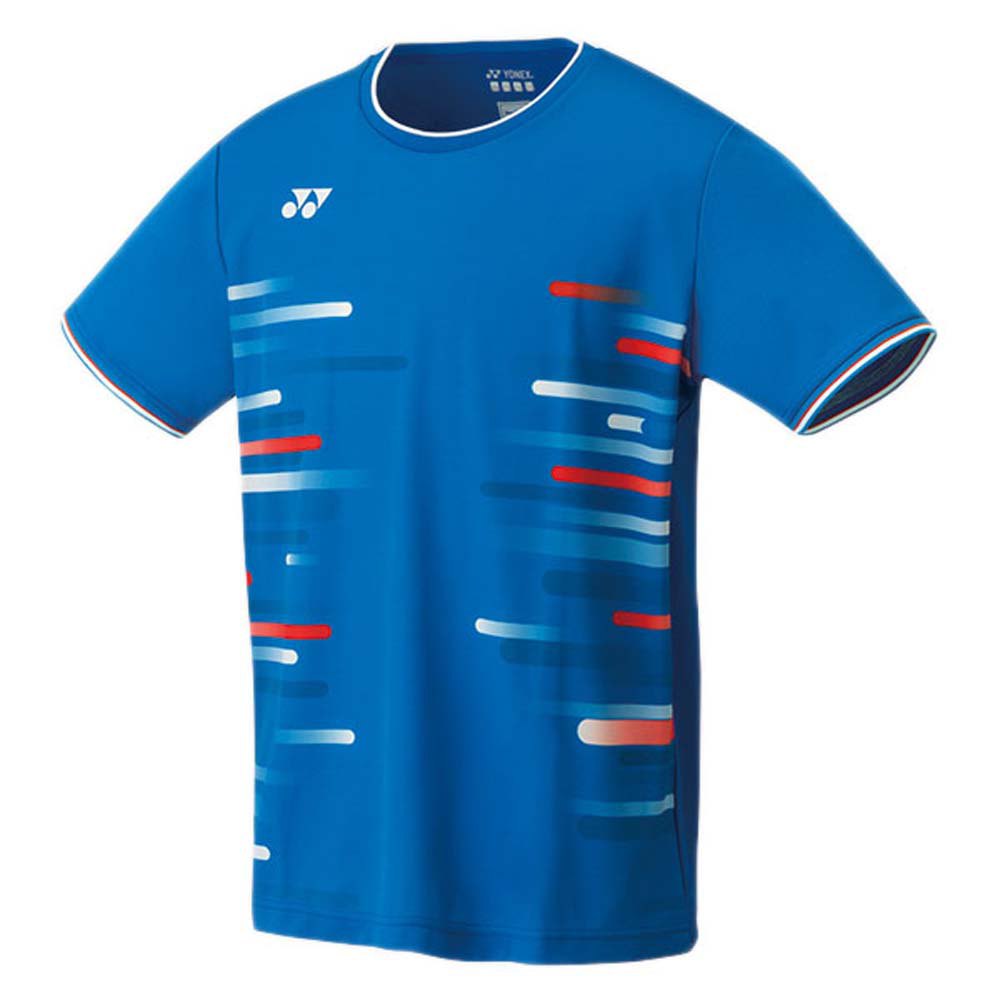 Yonex Crew Short Sleeve T-shirt Bleu L Homme
