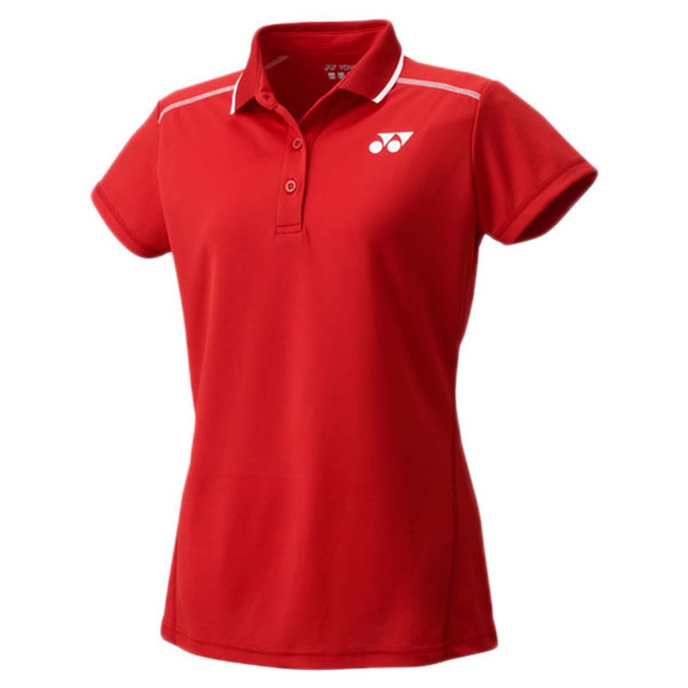 Yonex Team Short Sleeve Polo Shirt Rouge XL Femme