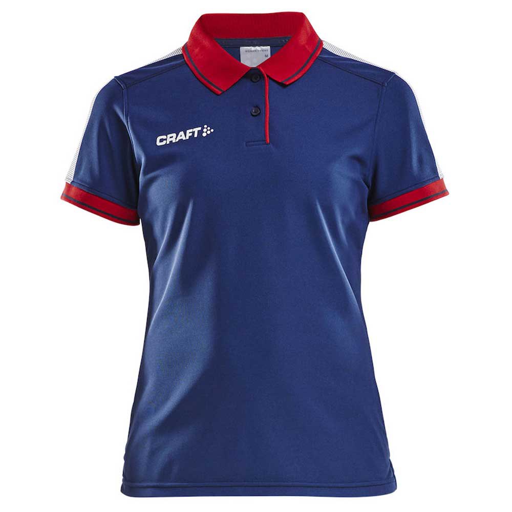 Craft Polo à Manches Courtes Pro Control L Navy / Bright Red