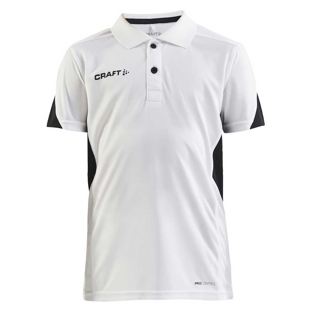 Craft Pro Control Impact Short Sleeve Polo Shirt Blanc 134-140 cm
