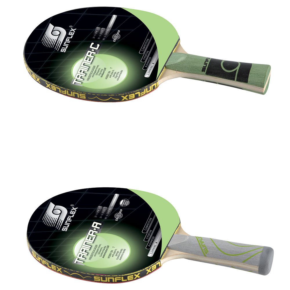 Sunflex Trainer Table Tennis Racket Vert