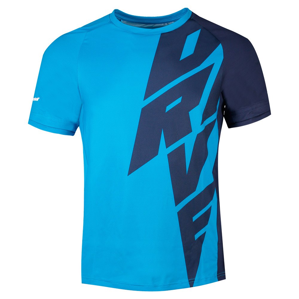 Babolat Drive Crew Short Sleeve T-shirt Bleu S Homme