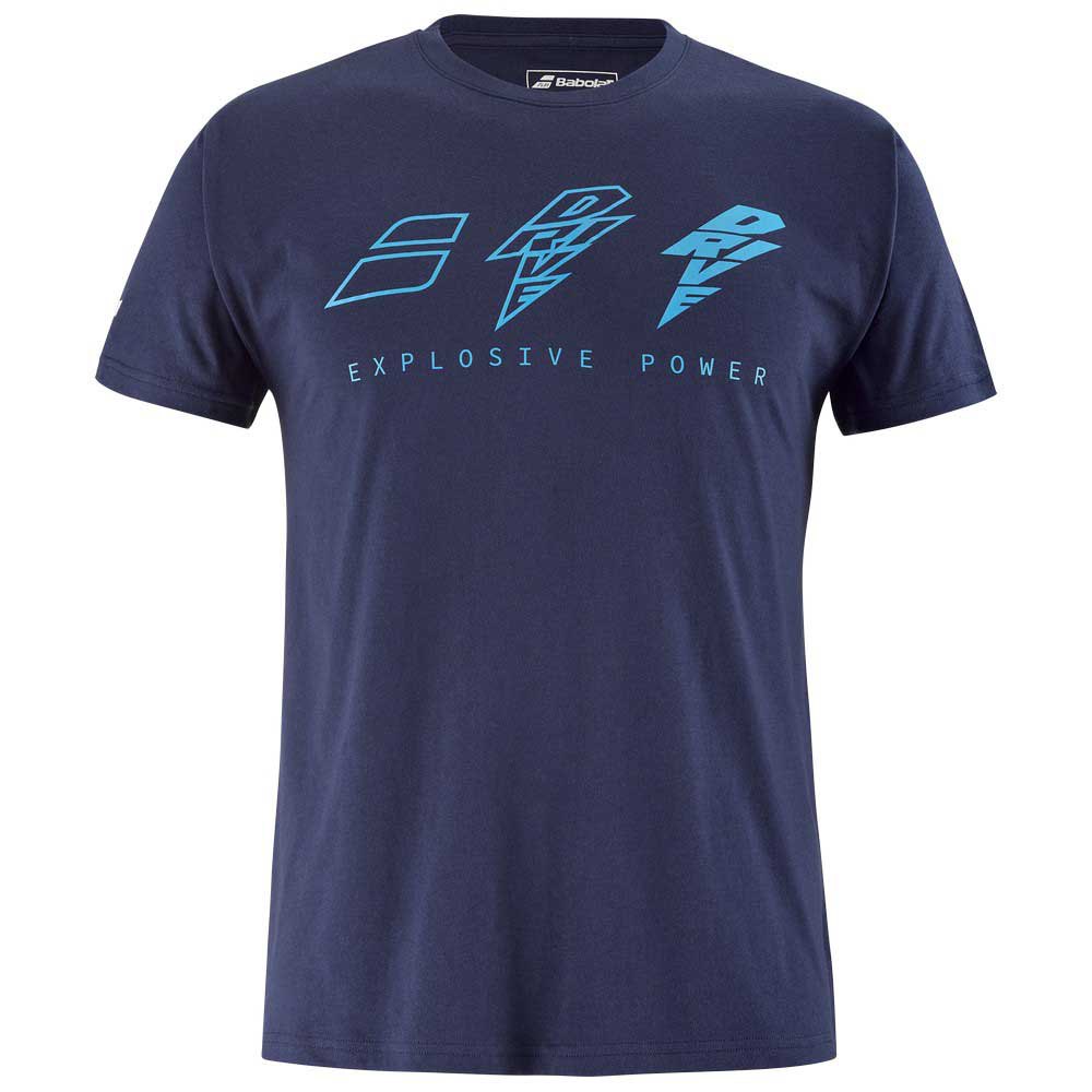 Babolat T-shirt à Manches Courtes Drive L Drive Blue