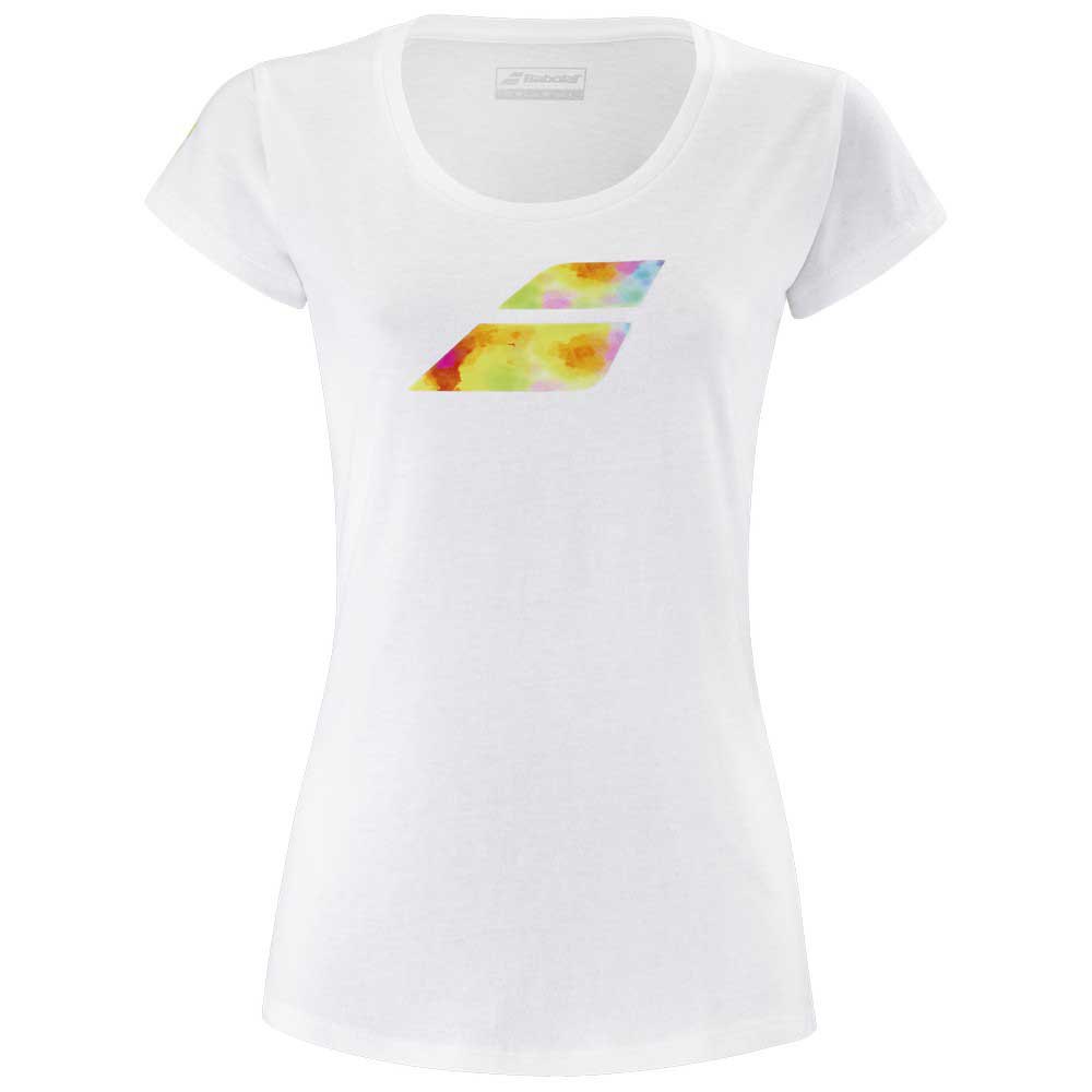 Babolat Exercise Big Flag Short Sleeve T-shirt Blanc XS Femme