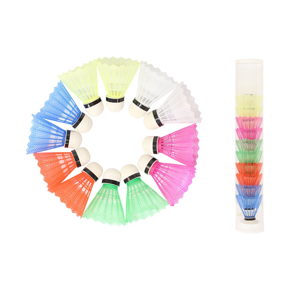 Softee Plastic Feather Badminton Shuttlecocks Multicolore 12 Units