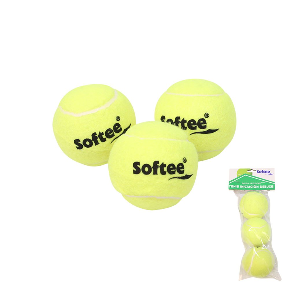 Softee Sac De Balles De Tennis Tennis Training 3 Balls Yellow
