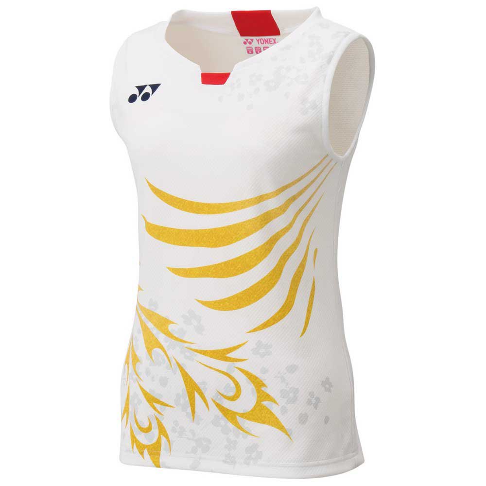 Yonex Japan Team Sleeveless T-shirt Blanc S Femme