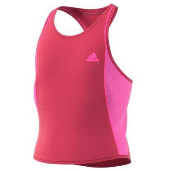 Adidas Badminton Pop Up Sleeveless T-shirt Rouge 13-14 Years