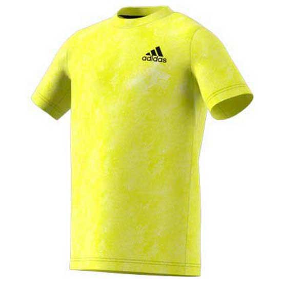 Adidas Badminton Freelift Short Sleeve T-shirt Jaune 15-16 Years