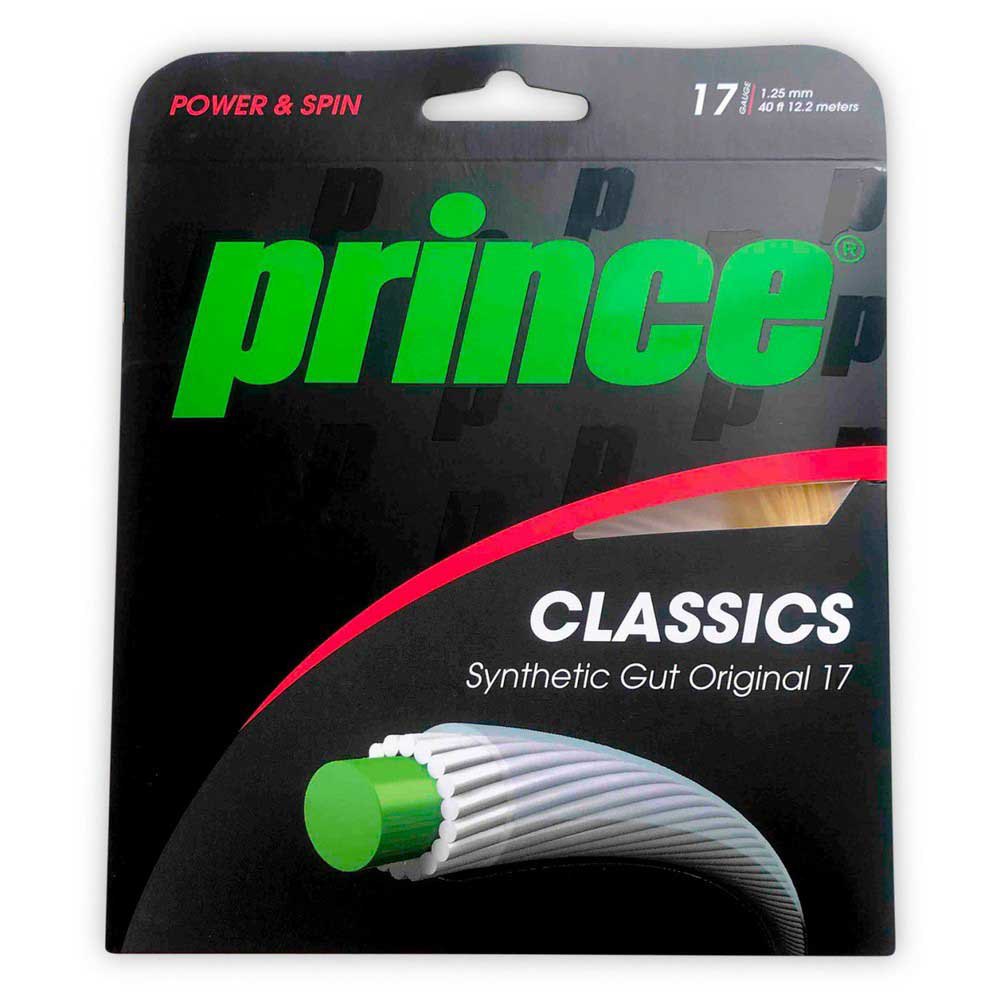 Prince Synthetic Gut Original 12.2 M Tennis Single String Argenté 1.25 mm
