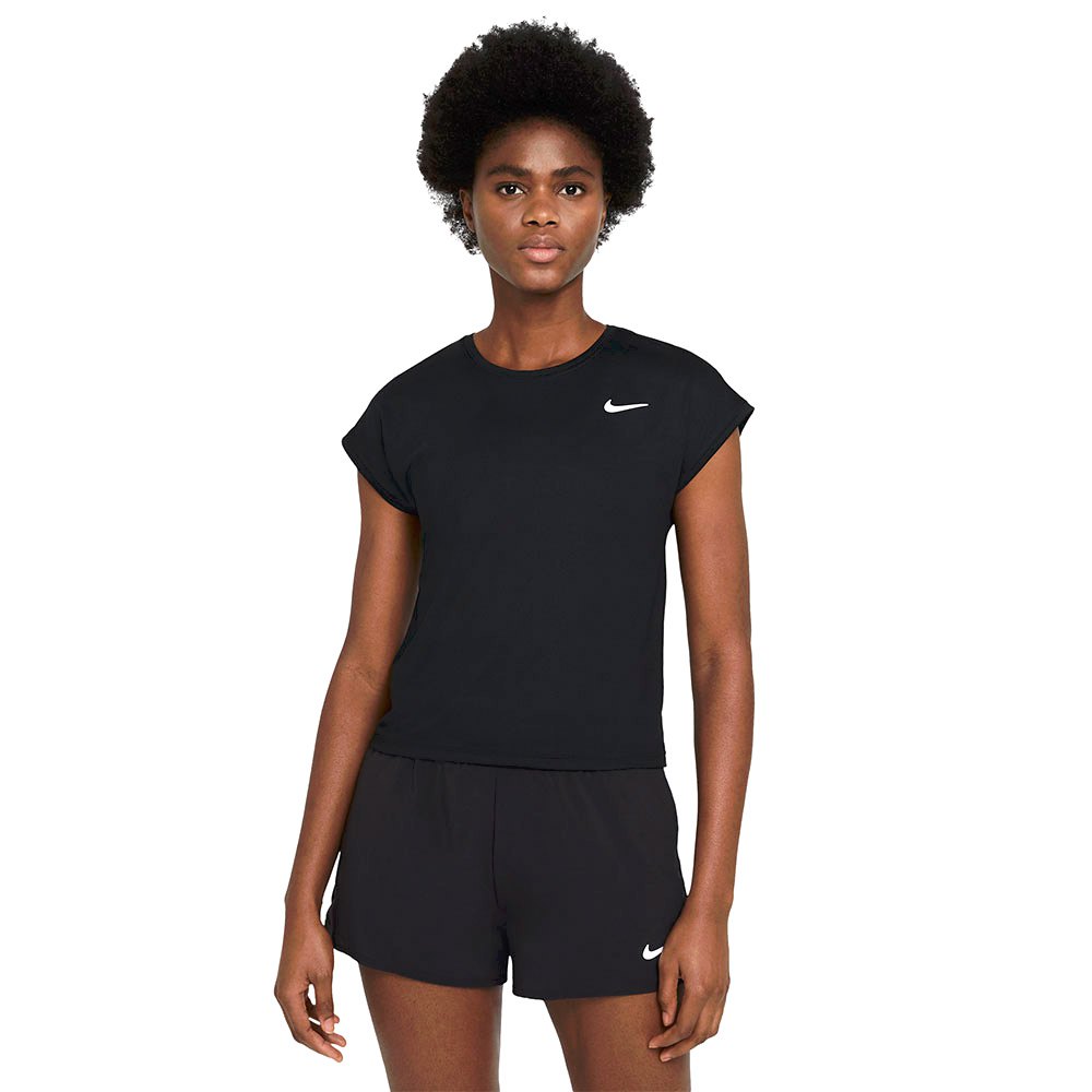 Nike Court Dri Fit Victory Short Sleeve T-shirt Noir S / Regular Femme