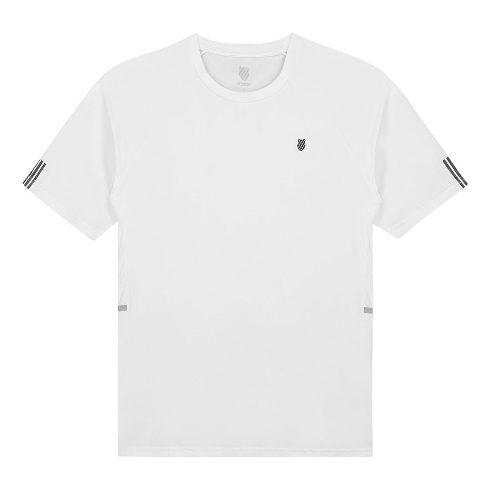 K-swiss T-shirt à Manches Courtes Hypercourt 2 L White / Blue Graphite