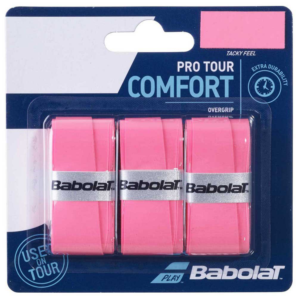 Babolat Pro Tour Comfort Tennis Overgrip 3 Units Rose