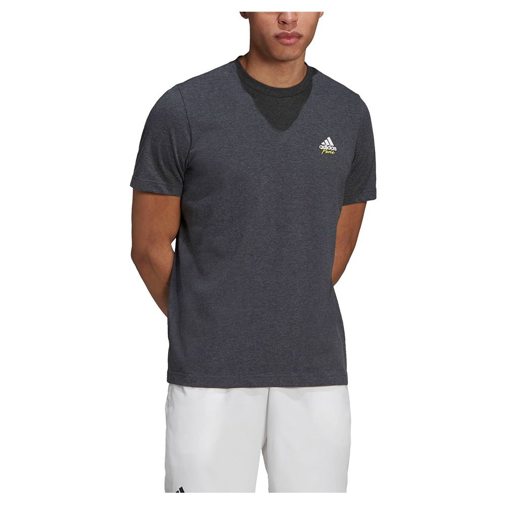 Adidas Roland Garros Tennis Graphic Short Sleeve T-shirt Gris XS Homme