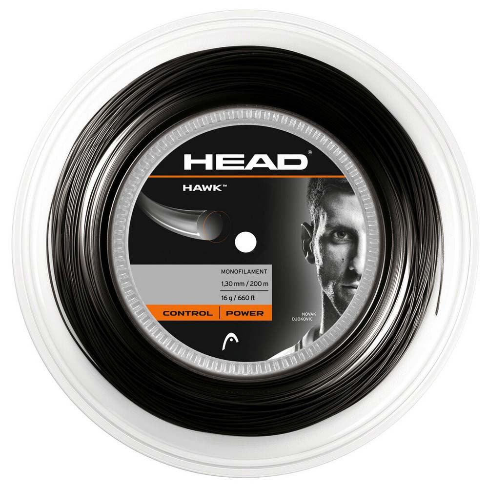 Head Racket Hawk 200 M Tennis Reel String Noir 1.25 mm