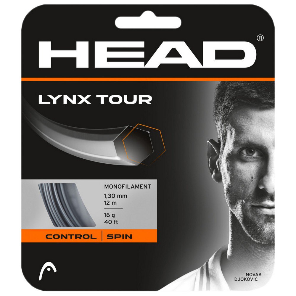 Head Racket Corde Simple De Tennis Lynx Tour 12 M 1.30 mm Grey