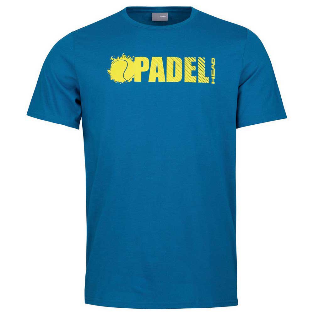 Head Racket Padel Font Short Sleeve T-shirt Bleu S