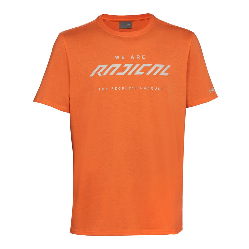 Head Racket Radical Short Sleeve T-shirt Orange L Homme