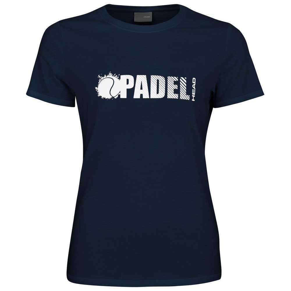 Head Racket Padel Font Short Sleeve T-shirt Bleu M