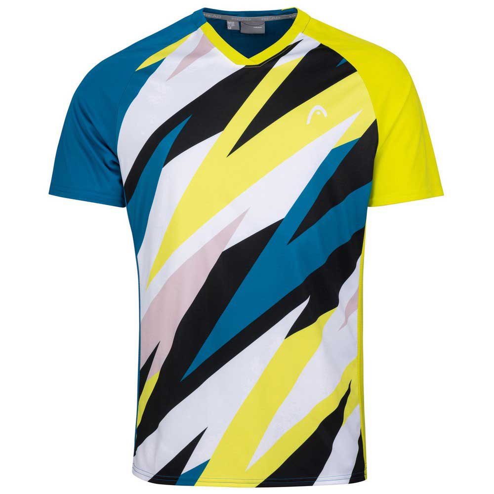 Head Racket T-shirt à Manches Courtes Striker 176 cm Blue / Print Vision