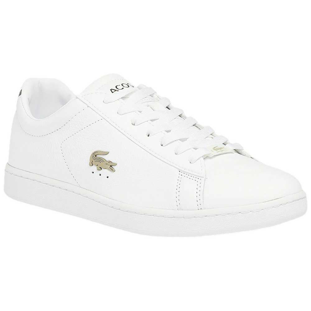 Lacoste Canaby Evo Leather Platinum Shoes Blanc EU 44 1/2