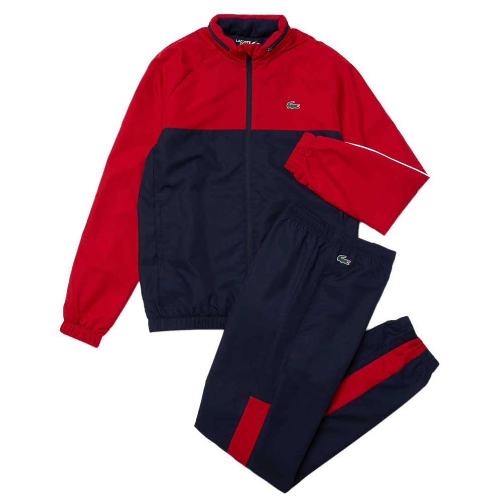 Lacoste Sport Bi Colour-track Suit Rouge,Bleu S Homme