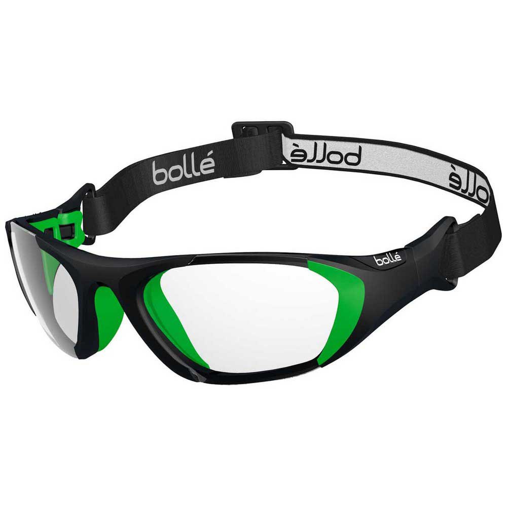 Bolle Baller Squash Glasses With Strap Junior Noir PC Clear Platinum/CAT0