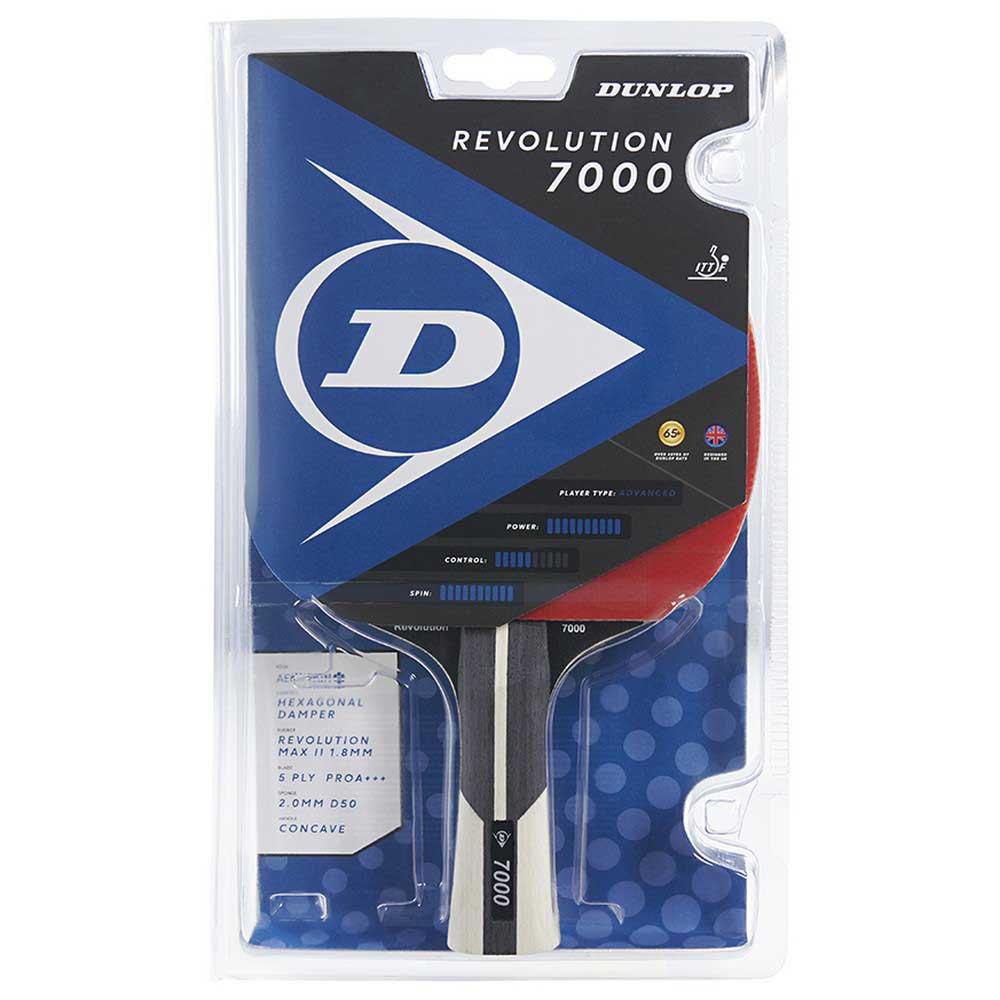 Dunlop Revolution 7000 Table Tennis Racket Rouge