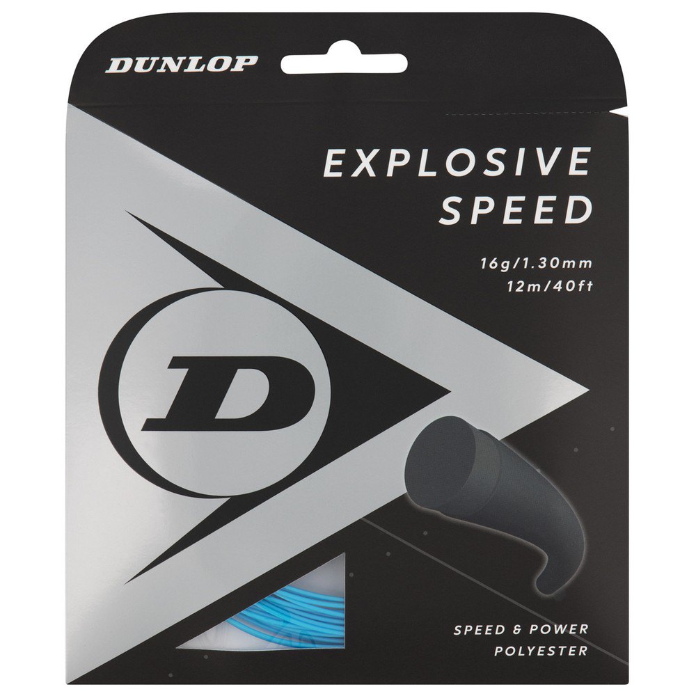 Dunlop Corde Simple De Tennis Explosive Speed Polyester 12 M 1.30 mm Blue