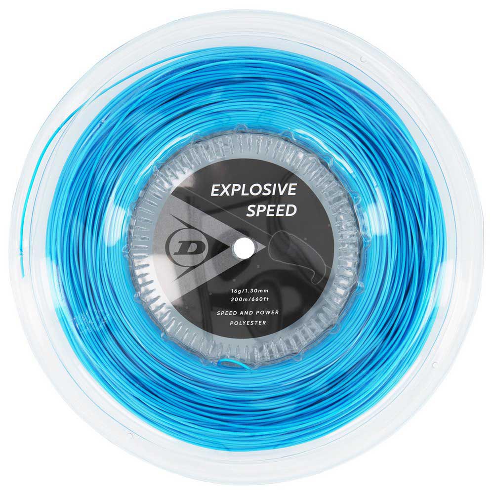 Dunlop Corde De Bobine De Tennis Explosive Speed Polyester 200 M 1.25 mm Blue