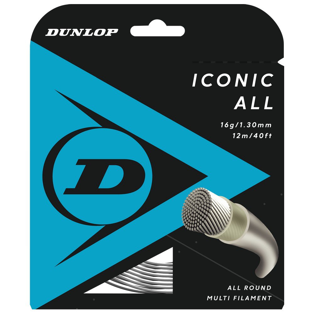 Dunlop Corde Simple De Tennis Iconic All 12 M 1.30 mm Natural