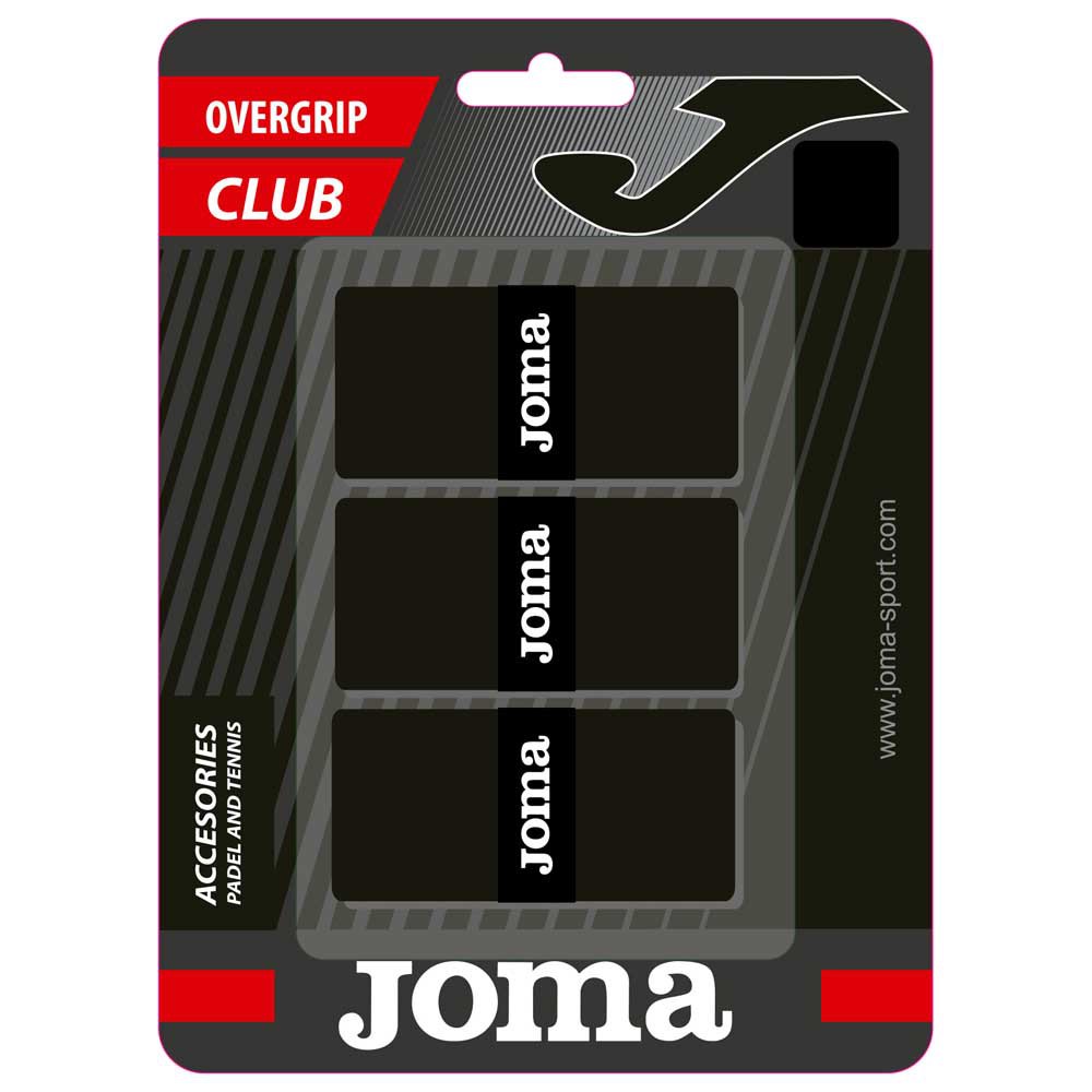 Joma Club Cushion Padel Overgrip 3 Units Noir