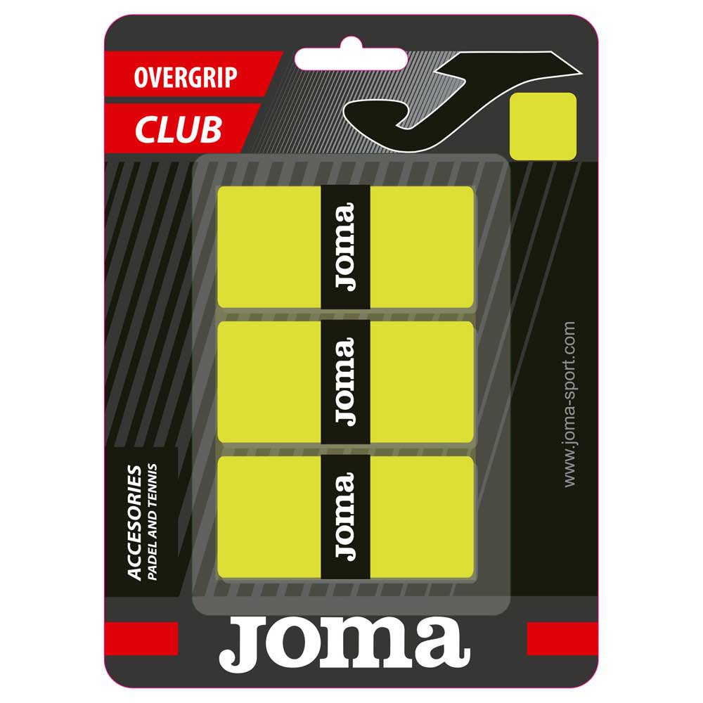 Joma Club Cushion Padel Overgrip 3 Units Jaune