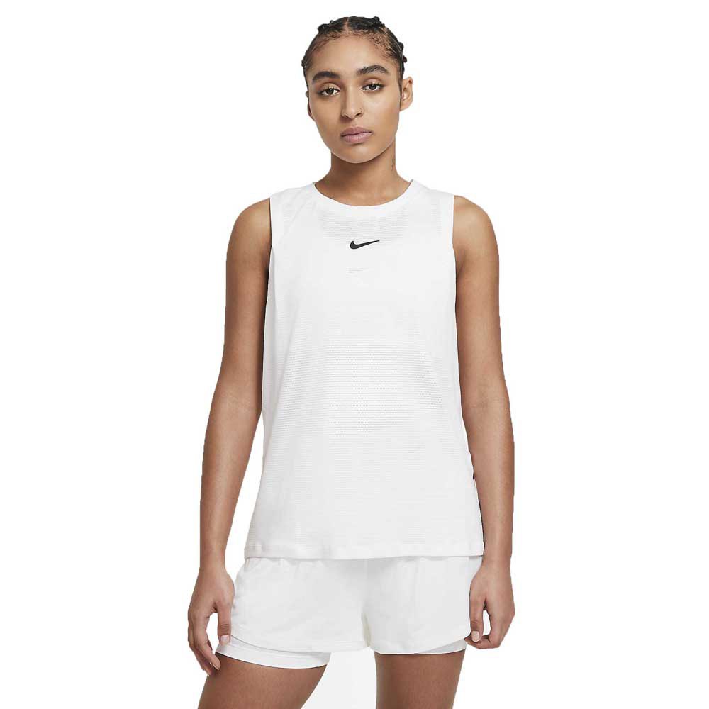 Nike Court Advantage Sleeveless T-shirt Blanc S Femme