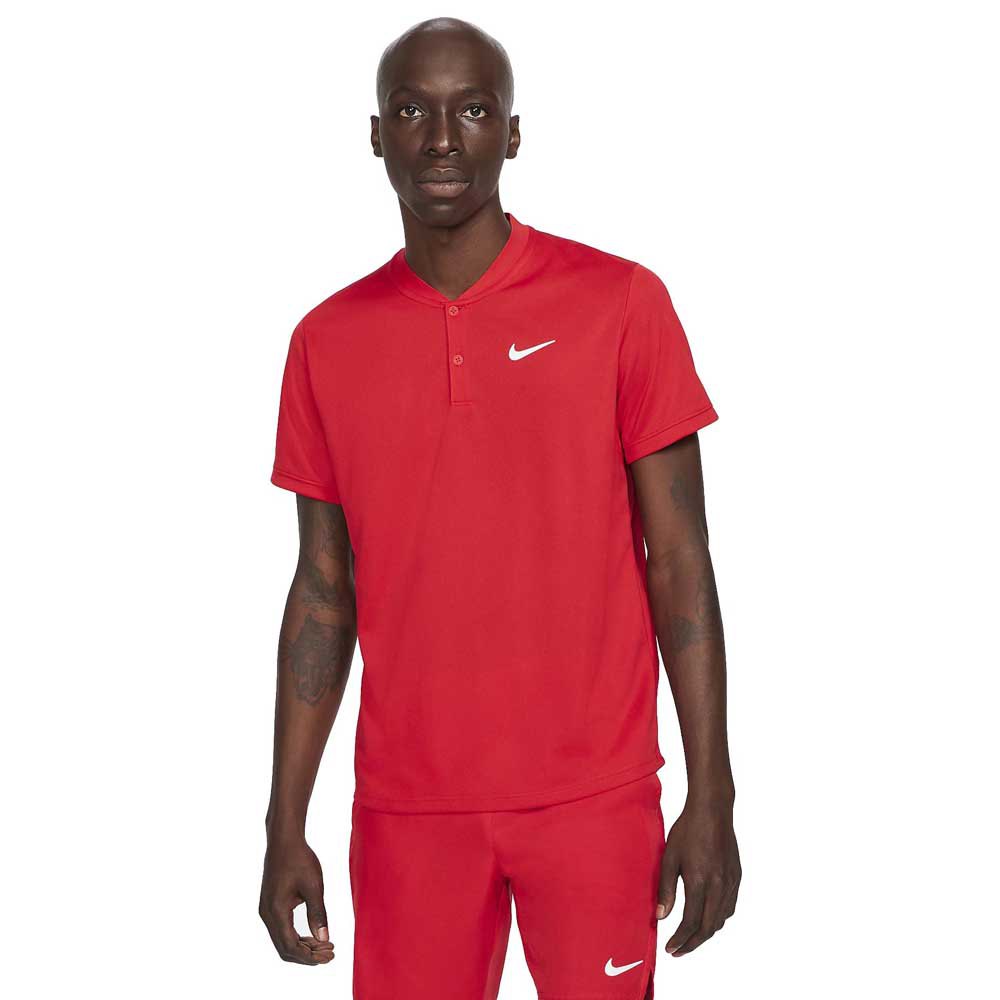 Nike Court Dri Fit Short Sleeve Polo Shirt Rouge S