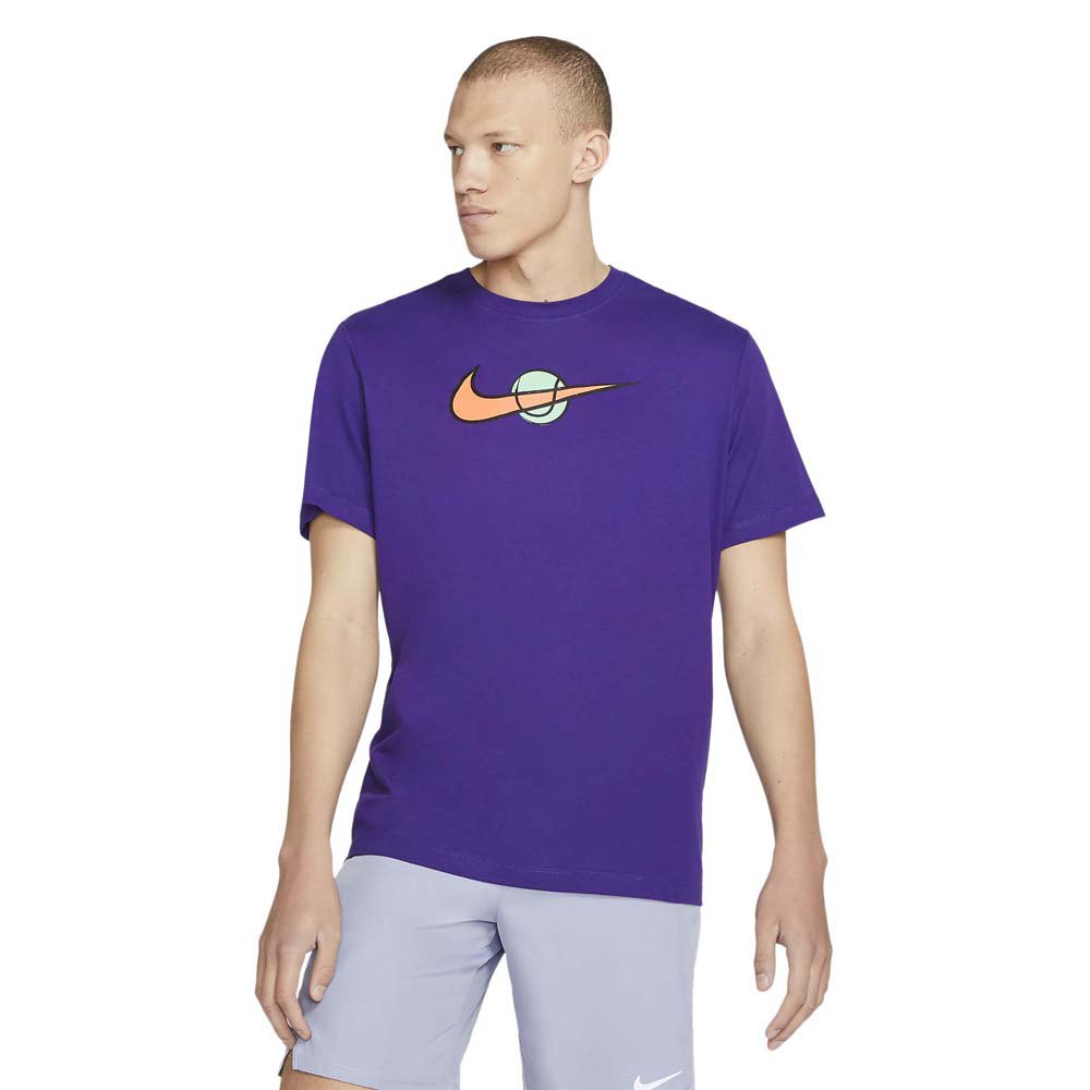 Nike T-shirt Manche Courte Court Swoosh L Court Purple