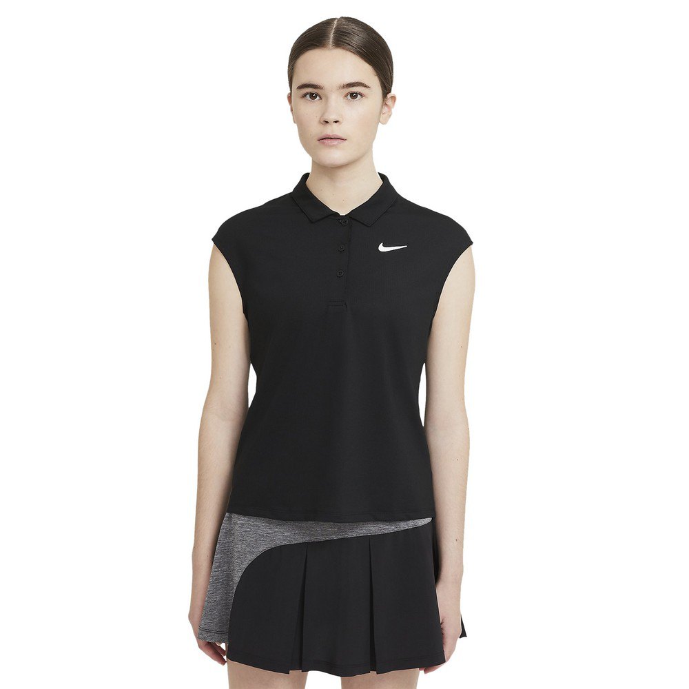 Nike Court Victory Short Sleeve Polo Shirt Noir S Femme