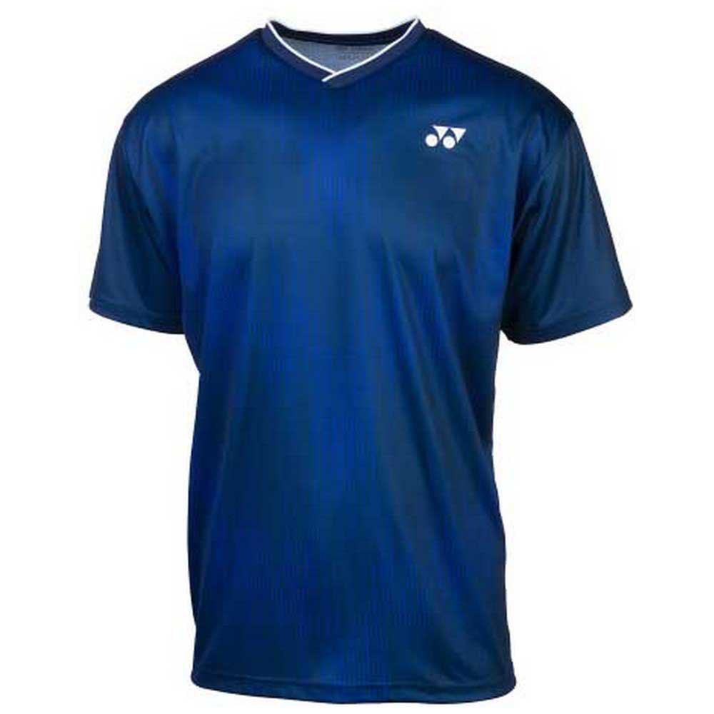 Yonex Crew Neck Short Sleeve T-shirt Bleu S Homme