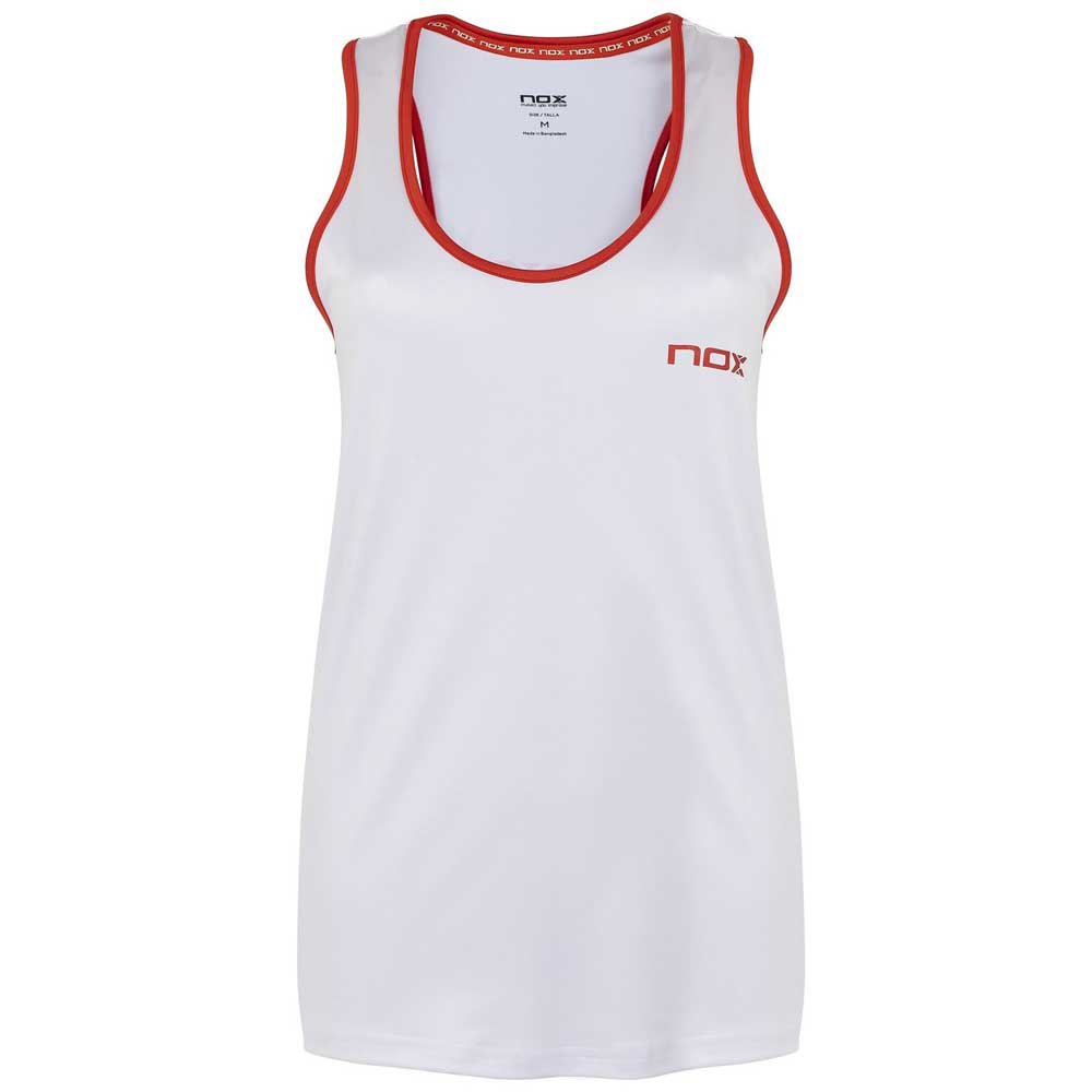Nox Team Sleeveless T-shirt Blanc XL Femme