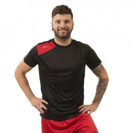 Softee T-shirt à Manches Courtes Full 2XL Black / Red