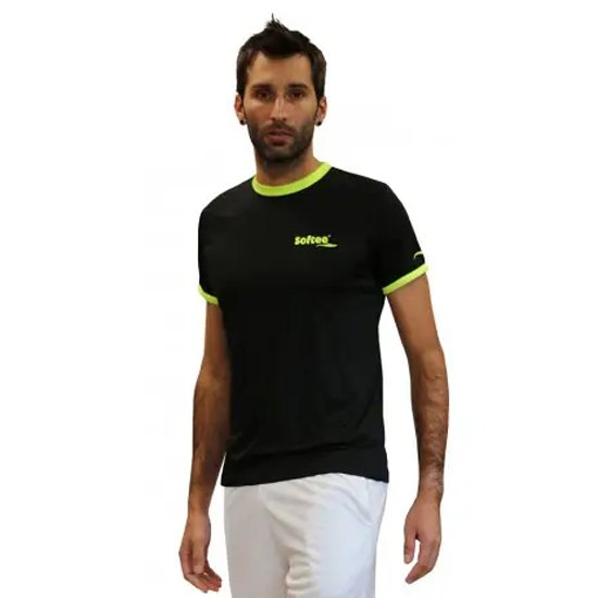 Softee T-shirt à Manches Courtes Galaxy L Black / Yellow Fluor